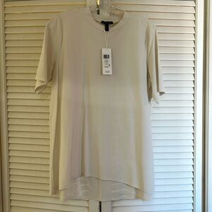 SIZE: L , COLOR: BONE , MOCK NK TOP